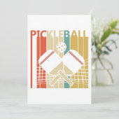 Retro Pickleball Kaart (Staand voorkant)