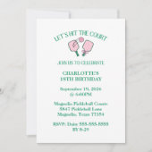 Retro Pickleball Laten we de verjaardag van de rec Kaart (Voorkant)