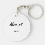 Retro Pickleball Mama Keychain Mother's Day  (Achterkant)