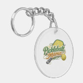 Retro Pickleball Mama Sleutelhanger Moederdag  (Voorkant Links)