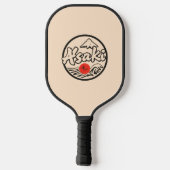 Retro Pickleball Paddle (Achterkant)