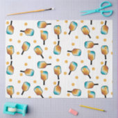 Retro Pickleball Paddles & Ball Patroon Tissuepapier (Craft)