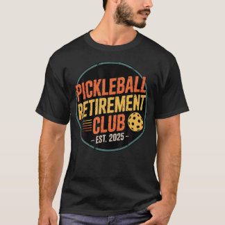 Retro Pickleball Pensioen Club Kleding Retro T-shirt