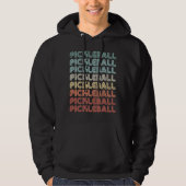 Retro  Pickleball Player Gift Hoodie (Voorkant)