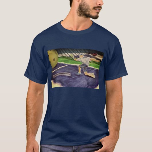 Retro Pickleball speelt T-Shirt (Voorkant)