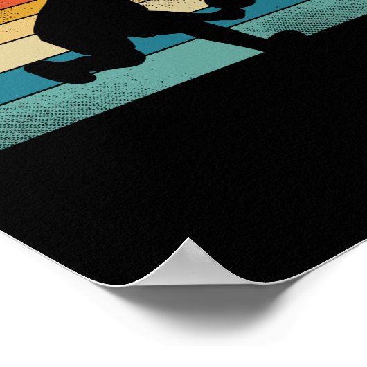  Retro Pickleball Sunset Poster (Hoek)