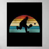  Retro Pickleball Sunset Poster (Voorkant)