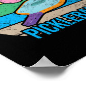 Retro Pickleball Sunset Poster (Hoek)