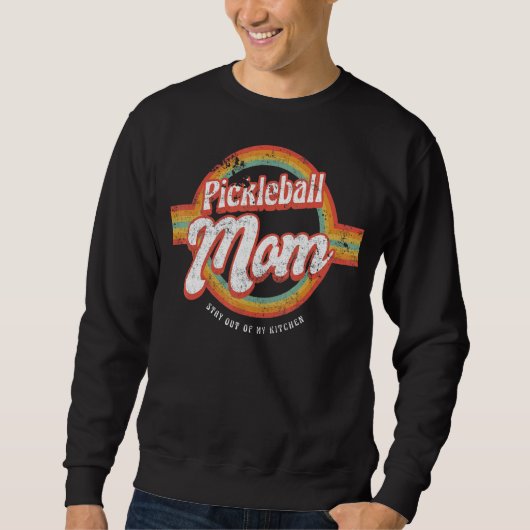 Retro Pickleball Team Clothing Moederdag Pickl Trui (Voorkant)