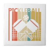  Retro Pickleball Tegeltje (Voorkant)