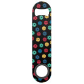 😍 Retro Pickleballen / zwart Speed Flessenopener (Voorkant)