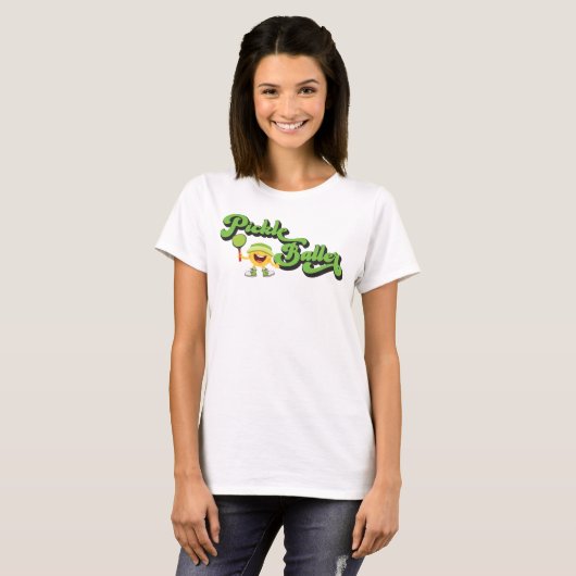 Retro Pickleballer Grappig pickleball T-shirt (Voorkant volledig)