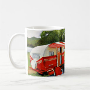 Retro picknick koffiemok