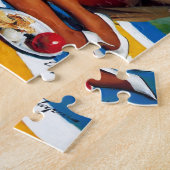 Retro Picnic Pin Up Girl Legpuzzel (Zijkant)