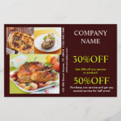 Retro Pie Chicdeli shop catering Flyer (Voorkant)