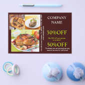 Retro Pie Chicdeli shop catering Flyer (Enkel)