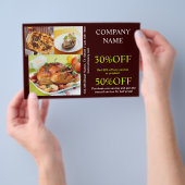 Retro Pie Chicdeli shop catering Flyer (Hand)