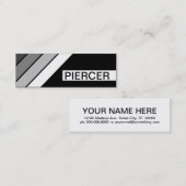 retro PIERCER Mini Visitekaartje (Voorkant / Achterkant)