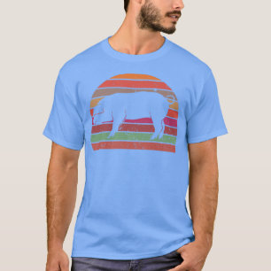 Retro Pig Pig Silhouette Farmer Animal Lov T-shirt