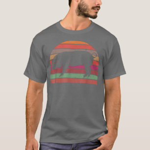 Retro Pig Pig Silhouette Farmer Animal Lov T-shirt