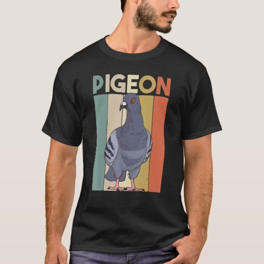 Retro Pigeon Breeder Animal Bird Pigeon T-shirt (Voorkant)