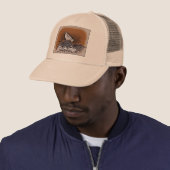 Retro Pigeon Trucker Hat Pet (In situ)