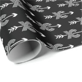 Retro Pijl Cross Country Gift, XC running logo Cadeaupapier (Rol Hoek)