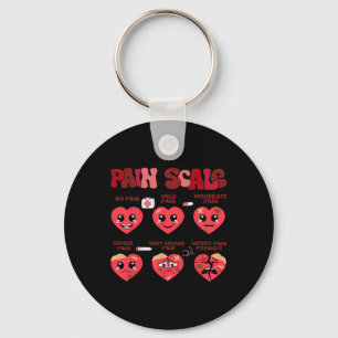 Retro Pijn Schaal Hart Trauma Verpleegster Valenti Sleutelhanger