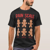 Retro Pijnschaal Gingerbread Trauma Nurse Kerstmis T-shirt (Voorkant)