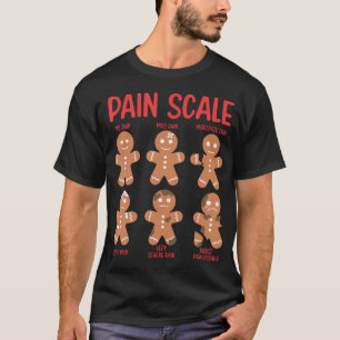 Retro Pijnschaal Gingerbread Trauma Nurse Kerstmis T-shirt