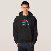 Retro Pikes Peak Colorado Mountains Hoodie (Voorkant volledig)