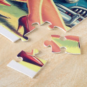 Retro Piloot Pin-up Legpuzzel (Zijkant)