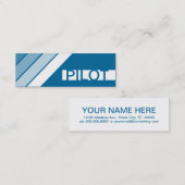 retro PILOT Mini Visitekaartje (Voorkant / Achterkant)