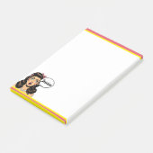 Retro Pin-up_ Actie Vol Post-it® Notes (Schuin)