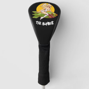 Retro Pin-Up Bommenwerper Neus Kunst Golf Cadeau V Golfheadcover