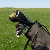 Retro Pin-Up Bommenwerper Neus Kunst Golf Cadeau v Golfheadcover (Insitu)