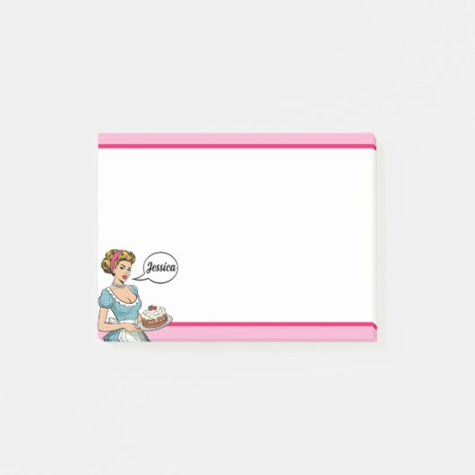 Retro Pin-up_Dagelijks Geserveerd Post-it® Notes (Voorkant)