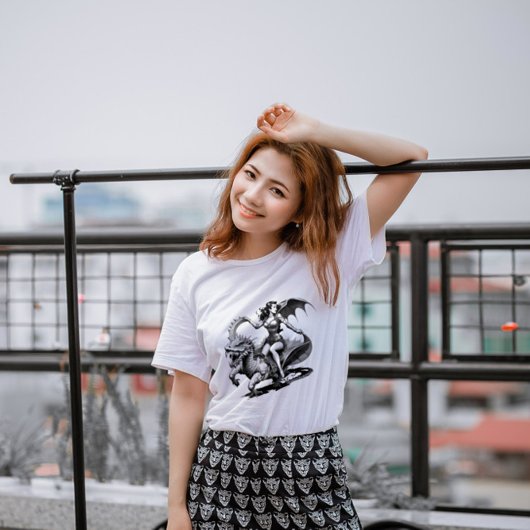 Retro Pin-Up Dragon T-shirt! T-shirt