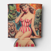 Retro Pin-up en Monsters Blikjeskoeler (Voorkant)