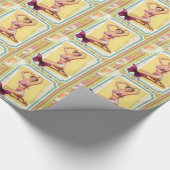 Retro Pin-Up Girl Cadeaupapier (Hoek)