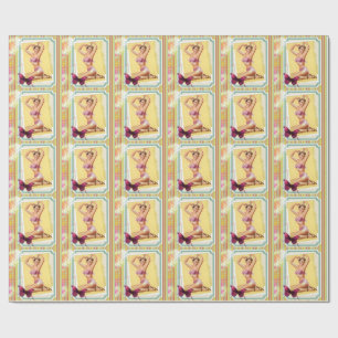 Retro Pin-Up Girl Cadeaupapier