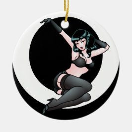 Retro Pin Up Girl Decorations 50s Pinup Gifts Keramisch Ornament