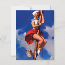  Retro Pin up Girl Illustratie