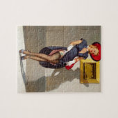 Retro Pin-Up Girl Legpuzzel (Horizontaal)