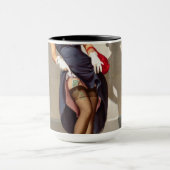 Retro Pin-Up Girl Mok (Midden)