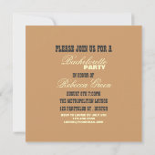 retro - pin - up girl sailor bachelorette kaart (Achterkant)