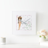 Retro Pin Up Girl Wall klok (Huis)