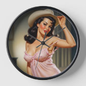 Retro Pin-up Girl with Cowboy hat (Voorkant)