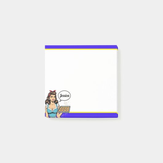 Retro Pin-up_ God Zegen je Hart Post-it® Notes (Voorkant)