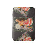  Retro Pin-up Illustratie Thunder_Cove Badmat (Voorkant Verticaal)
